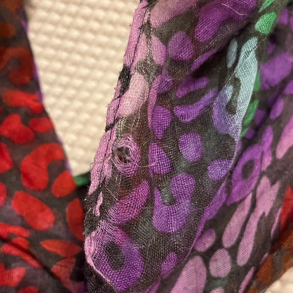Colorful Patterned Scarf - Picture 2 of 2